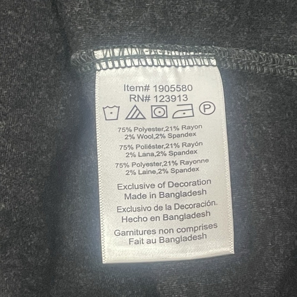 JACHS New York - Soft Wool Blend Pullover Gray Hoodie Mens Large - Picture 5 of 8